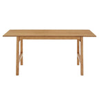 Table à manger en hévéa, 182 cm, finition noyer