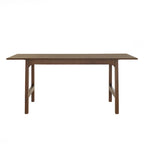 Table à manger en hévéa, 182 cm, finition noyer