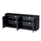 Meuble de rangement buffet à motif ondulé