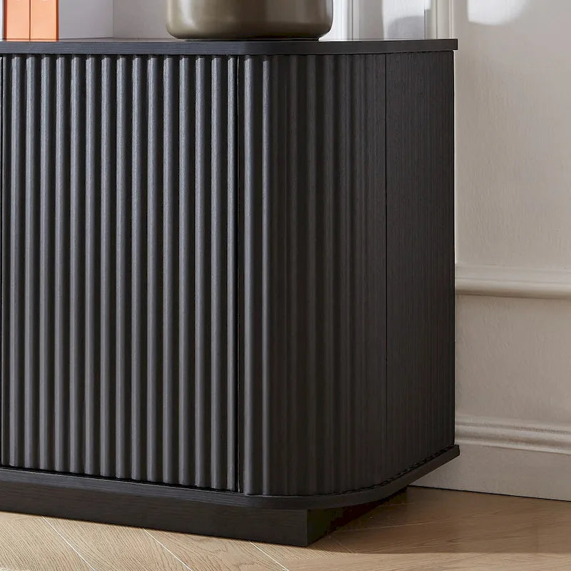 Meuble de rangement buffet à motif ondulé